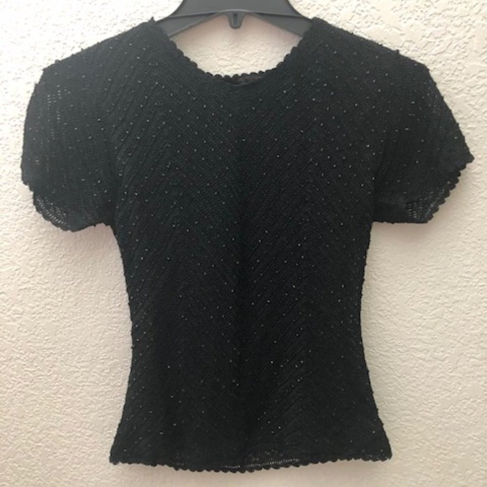 Basix II black crochet